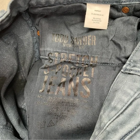 Todd Snyder Jeans 32x34 Slim Fit 5-Pocket Stretch Blue